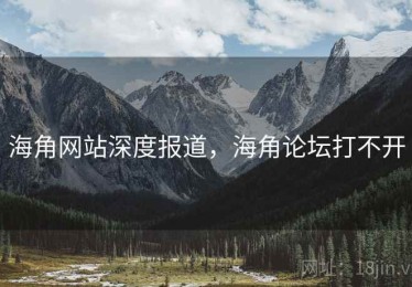 海角网站深度报道，海角论坛打不开