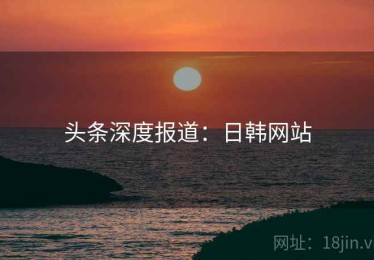 头条深度报道：日韩网站