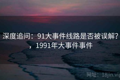 深度追问：91大事件线路是否被误解？，1991年大事件事件