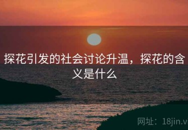 探花引发的社会讨论升温，探花的含义是什么