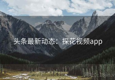 头条最新动态：探花视频app