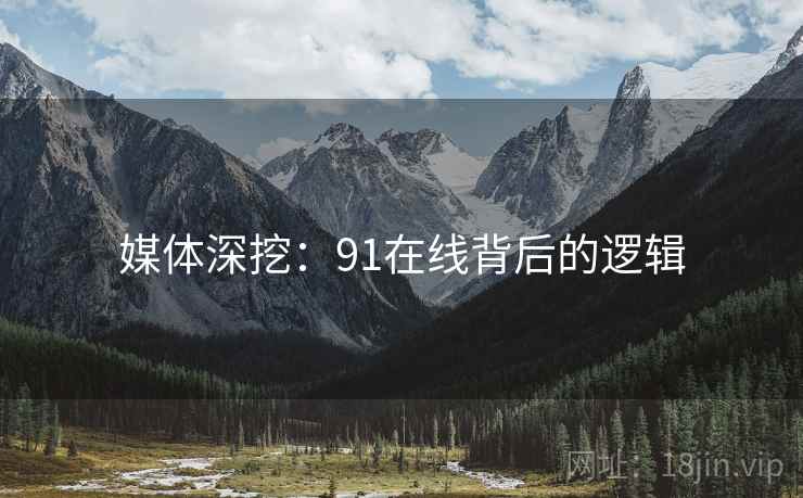 媒体深挖：91在线背后的逻辑