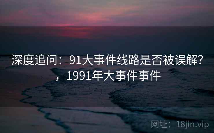 深度追问：91大事件线路是否被误解？，1991年大事件事件